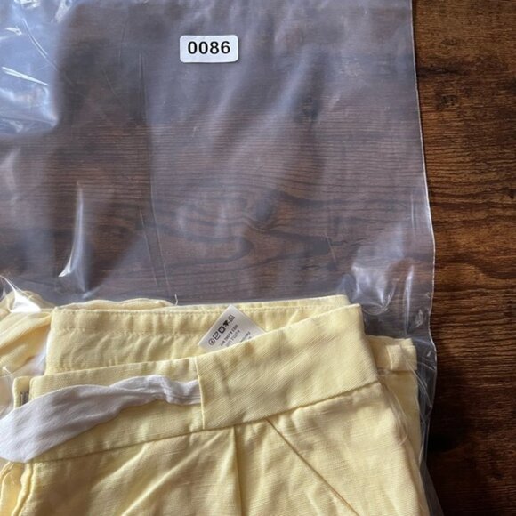 ARITZIA Wilfred linen blend Allegra Short yellow size 0 - Picture 9 of 9